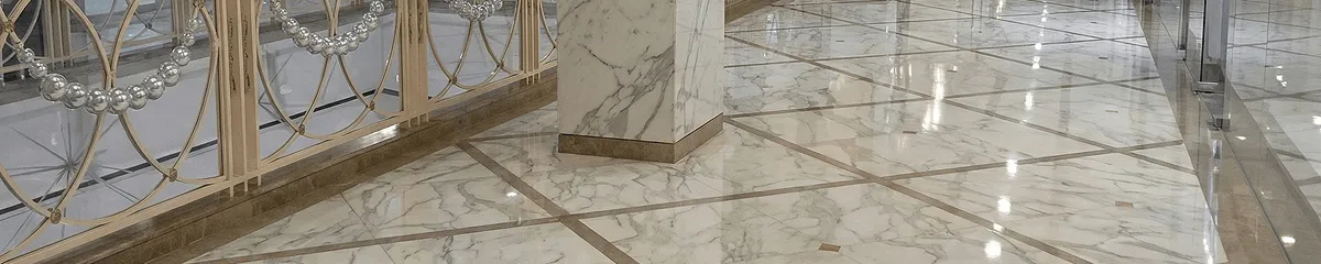 Beautiful marble floor professionally installed in Bakersfield, CA